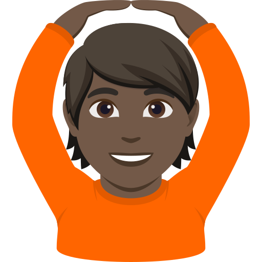 Pessoa Fazendo Gesto De “Ok”: Pele Escura para JoyPixels 10.0