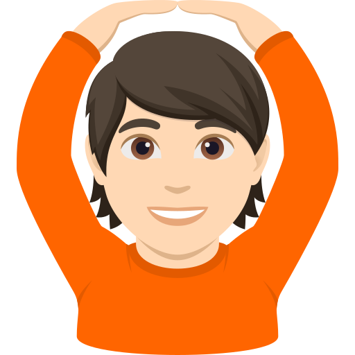 Pessoa Fazendo Gesto De “Ok”: Pele Clara para JoyPixels 10.0