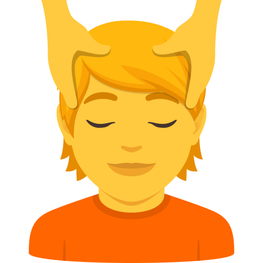 Pessoa Recebendo Massagem Facial para JoyPixels 10.0