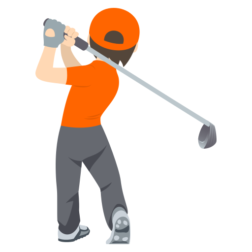 Golfista: Pele Clara para JoyPixels 10.0