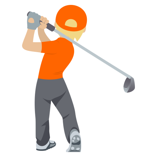 Golfista: Pele Morena Clara para JoyPixels 10.0