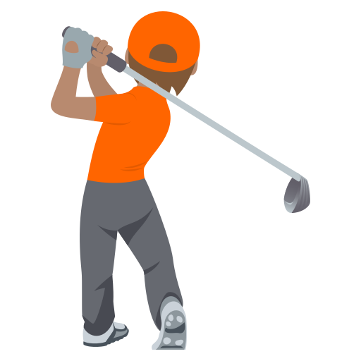 Golfista: Pele Morena para JoyPixels 10.0