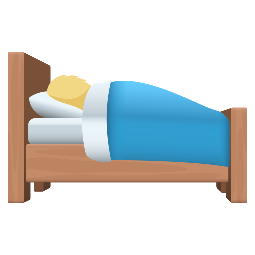 Pessoa Deitada Na Cama: Pele Morena Clara para JoyPixels 10.0