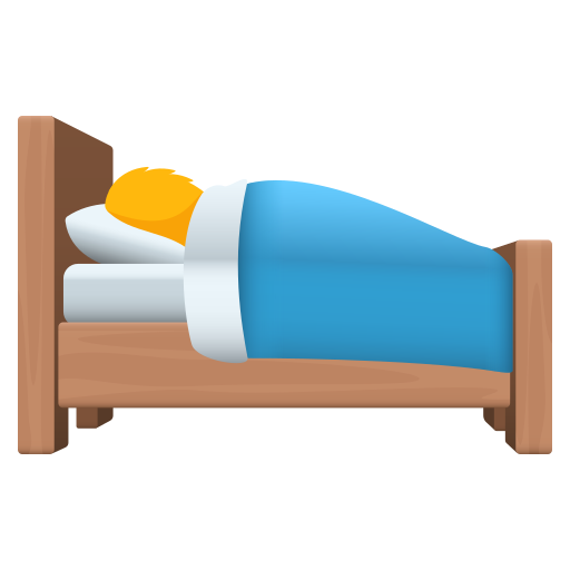 Pessoa Deitada Na Cama para JoyPixels 10.0