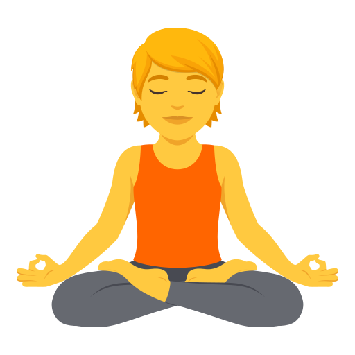 Pessoa Na Posição De Lótus para JoyPixels 10.0
