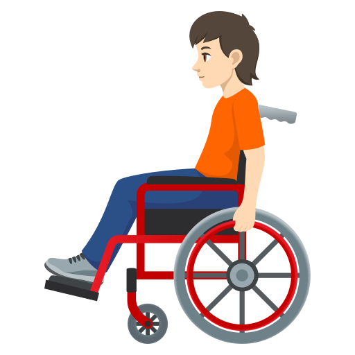 Pessoa Em Cadeira De Rodas Manual: Pele Clara para JoyPixels 10.0