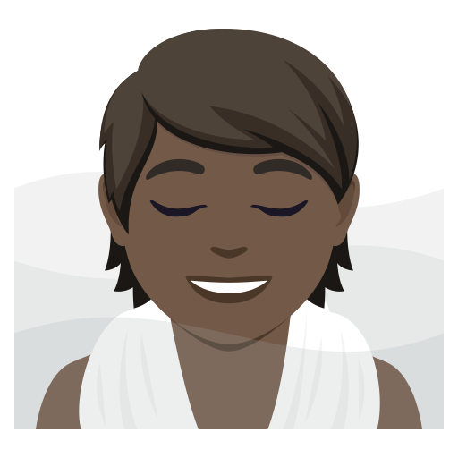 Pessoa Na Sauna: Pele Escura para JoyPixels 10.0