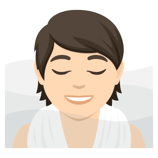 Pessoa Na Sauna: Pele Clara para JoyPixels 10.0