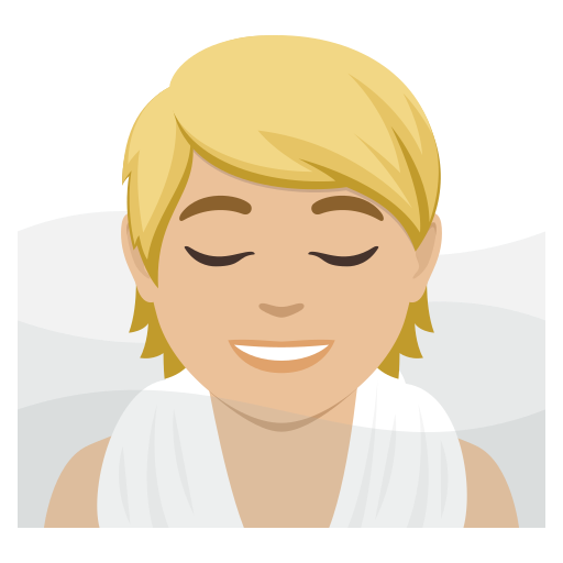 Людина в лазні: світлий тон шкіри для JoyPixels 10.0