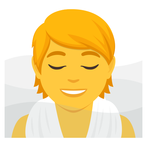 Людина в лазні для JoyPixels 10.0