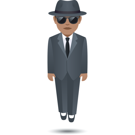 Ширяюча людина: середній тон шкіри для JoyPixels 10.0