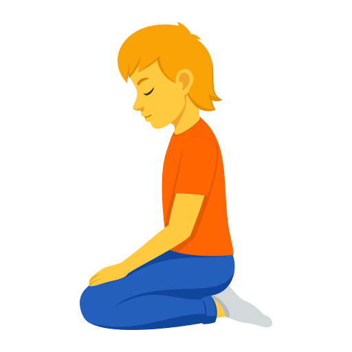 Pessoa Ajoelhando para JoyPixels 10.0