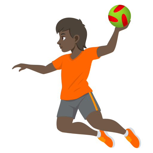 Handebol: Pele Escura para JoyPixels 10.0