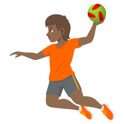 Handebol: Pele Morena Escura para JoyPixels 10.0