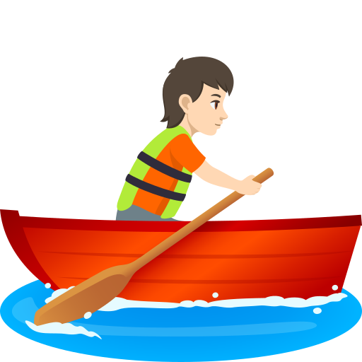 Pessoa Remando: Pele Clara para JoyPixels 10.0