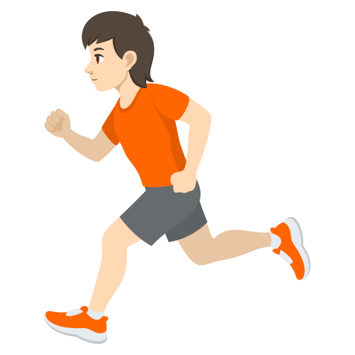 Pessoa Correndo: Pele Clara para JoyPixels 10.0