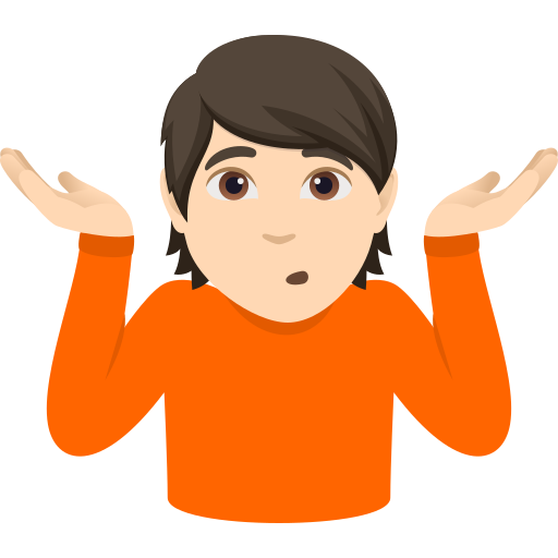 Pessoa Dando De Ombros: Pele Clara para JoyPixels 10.0