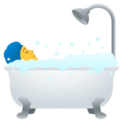 Pessoa Tomando Banho para JoyPixels 10.0