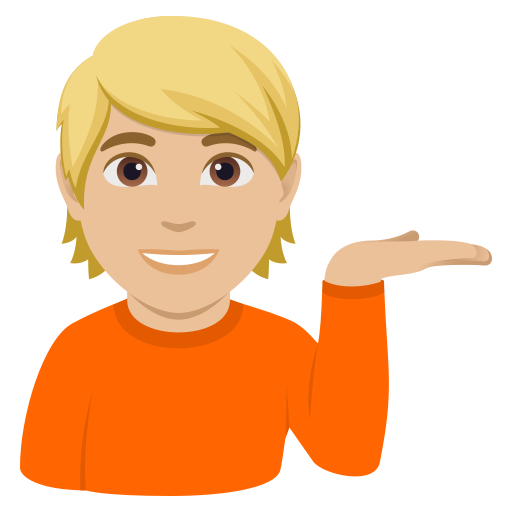 Pessoa Com A Palma Virada Para Cima: Pele Morena Clara para JoyPixels 10.0