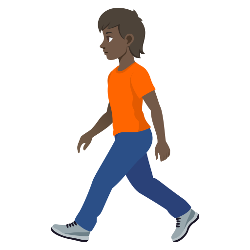 Pessoa Andando: Pele Escura para JoyPixels 10.0