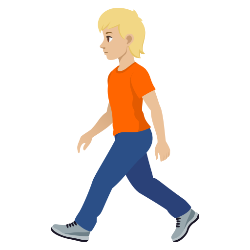 Pessoa Andando: Pele Morena Clara para JoyPixels 10.0