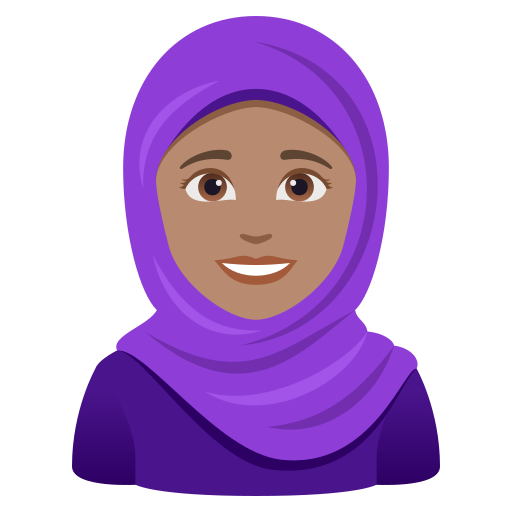 Mulher Com Véu: Pele Morena para JoyPixels 10.0