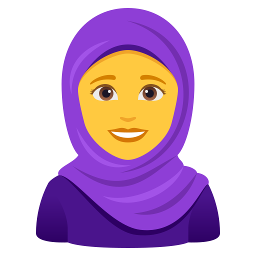 Kobieta z chustą na głowie dla JoyPixels 10.0