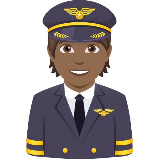 Piloto: Pele Morena Escura para JoyPixels 10.0