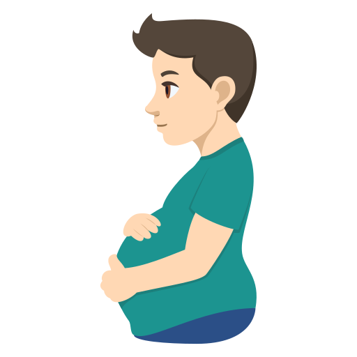 Homem Grávido: Pele Clara para JoyPixels 10.0