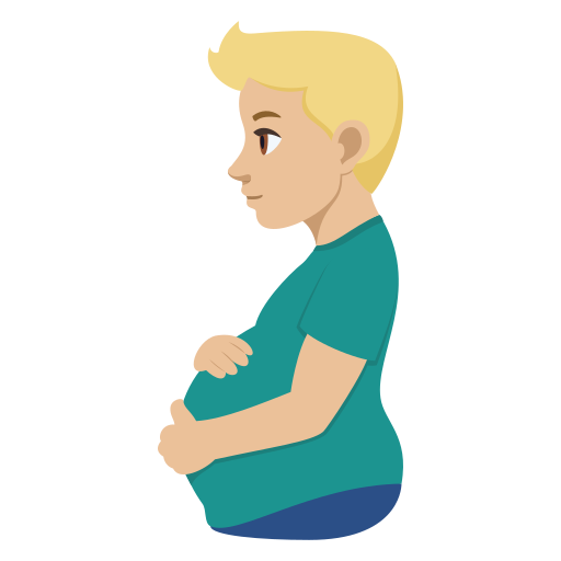 Homem Grávido: Pele Morena Clara para JoyPixels 10.0