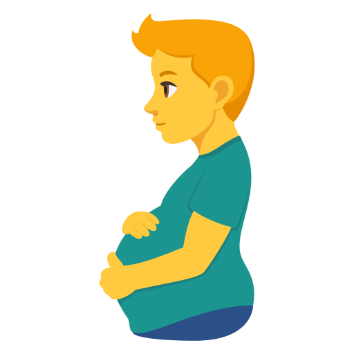 người đàn ông mang bầu cho JoyPixels 10.0