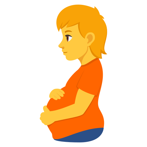 Вагітна людина для JoyPixels 10.0