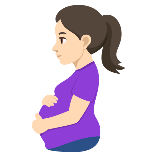 Grávida: Pele Clara para JoyPixels 10.0