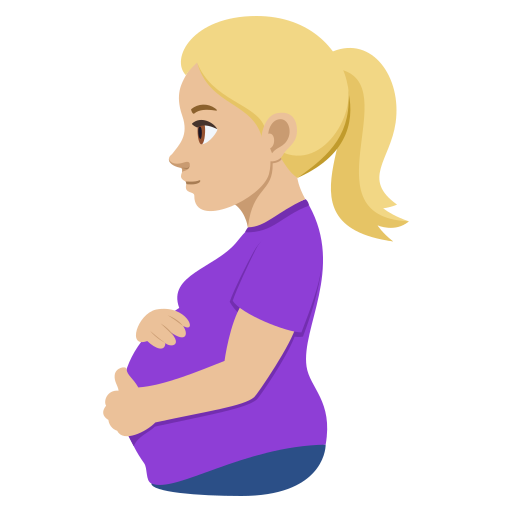 Grávida: Pele Morena Clara para JoyPixels 10.0