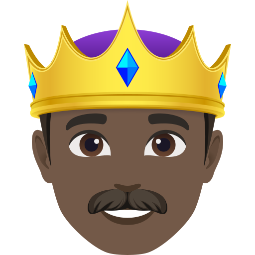 Príncipe: Pele Escura para JoyPixels 10.0