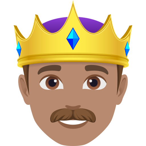 Príncipe: Pele Morena para JoyPixels 10.0