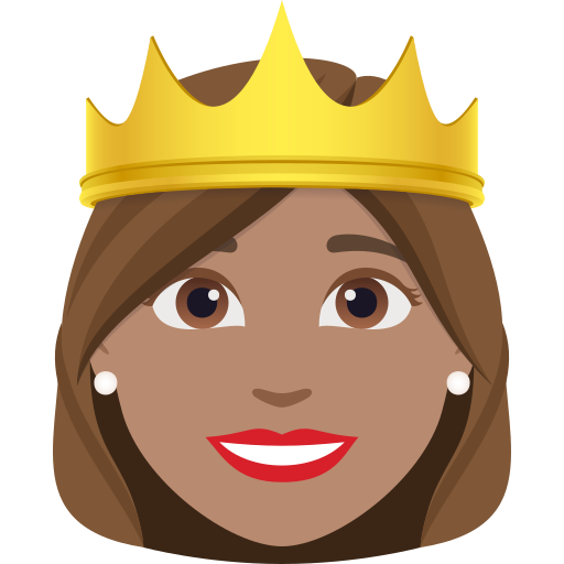 Принцеса: середній тон шкіри для JoyPixels 10.0