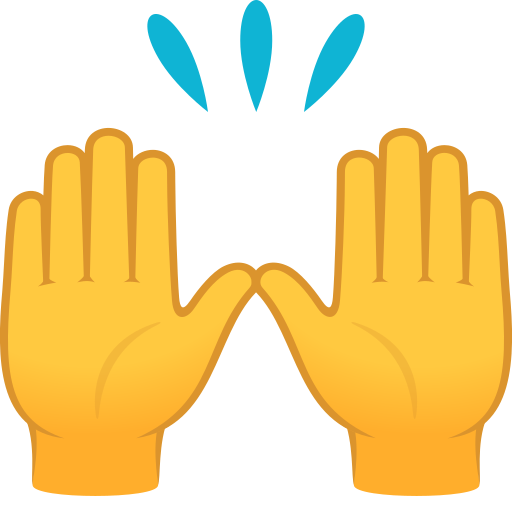 Mãos Para Cima para JoyPixels 10.0