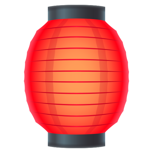 Lampion merah untuk JoyPixels 10.0