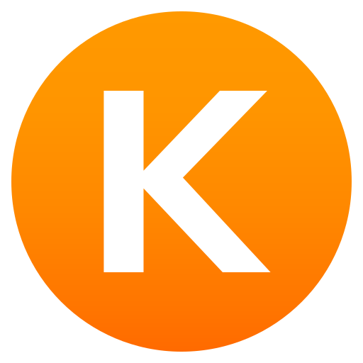 Регіональний індикатор Символ Буква K для JoyPixels 10.0