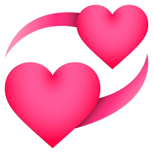 Corações Girando para JoyPixels 10.0