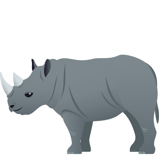 Rinoceronte para JoyPixels 10.0