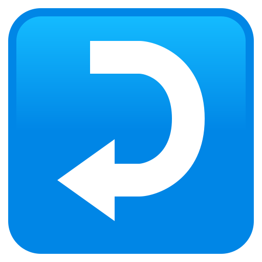 Seta Curva Da Direita Para A Esquerda para JoyPixels 10.0