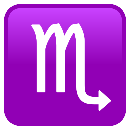 Знак зодіаку Скорпіон для JoyPixels 10.0