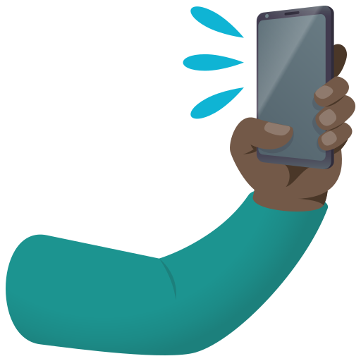 Selfie: Pele Escura para JoyPixels 10.0