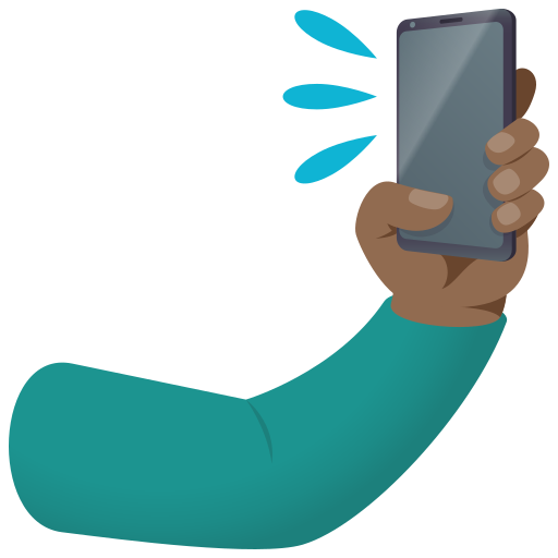 Selfie: Pele Morena Escura para JoyPixels 10.0