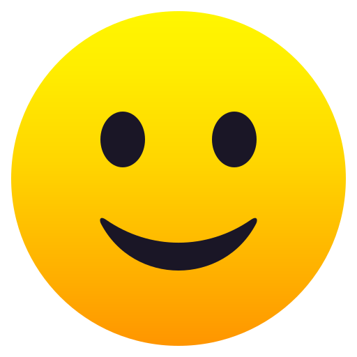 Rosto Levemente Sorridente para JoyPixels 10.0