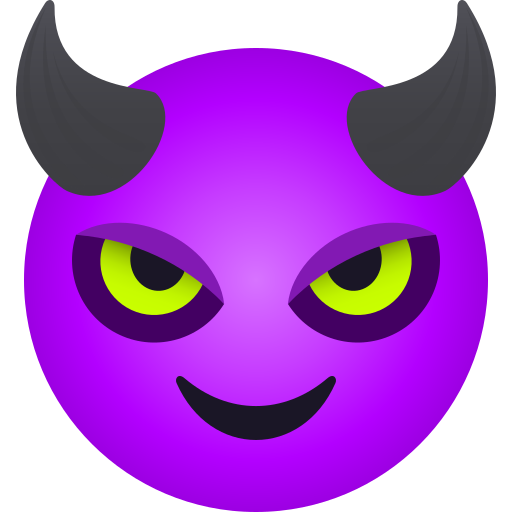 Rosto Sorridente Com Chifres para JoyPixels 10.0