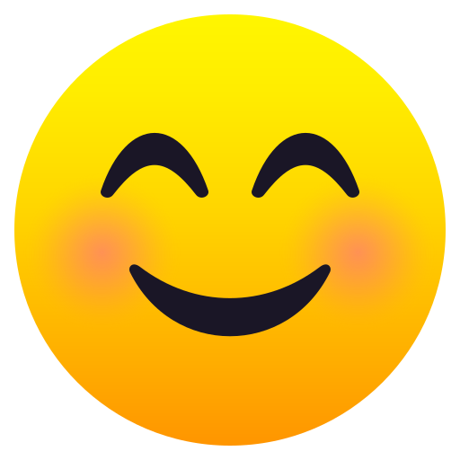 Rosto Sorridente Com Olhos Sorridentes para JoyPixels 10.0