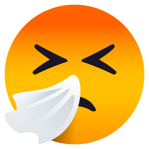 Rosto Espirrando para JoyPixels 10.0